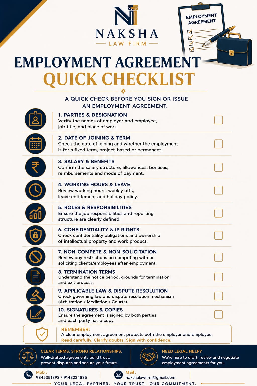 Employment Agreement Guide - page 1